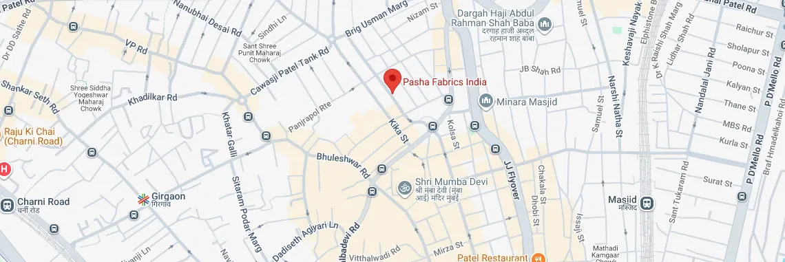 Google Maps preview of Pasha Fabric India